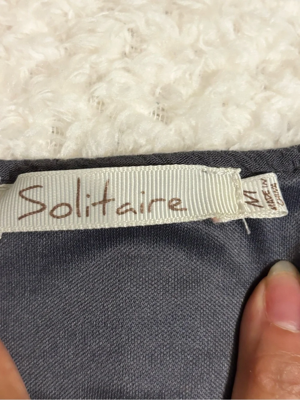 Solitaire Charcoal Maxi Dress with Rust Embroidery - Picture 2 of 2